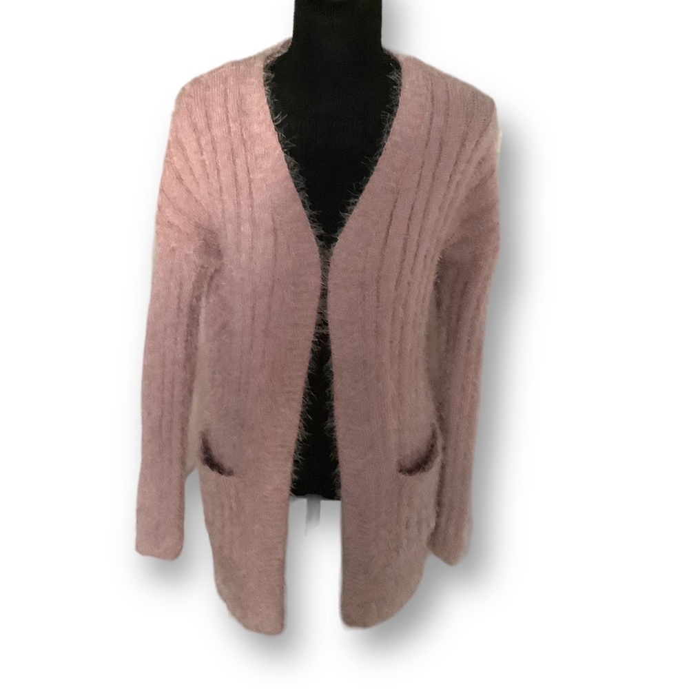 Mauve Hippe Rose Cardigan